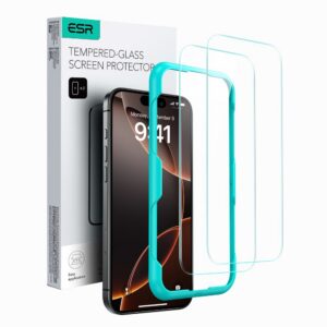 Apsauginis stiklas ESR iPhone 16, 2 vnt., skaidrus