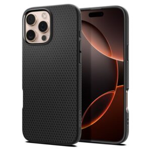 Dėklas Spigen Liquid Air iPhone 16 Pro, matinis juodas