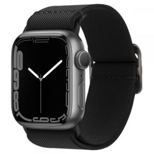 Dirželis Spigen Fit Lite Apple Watch 8 / 9 / 10 / 11 / SE / Ultra (44 / 45 / 46 / 49 mm) juodas