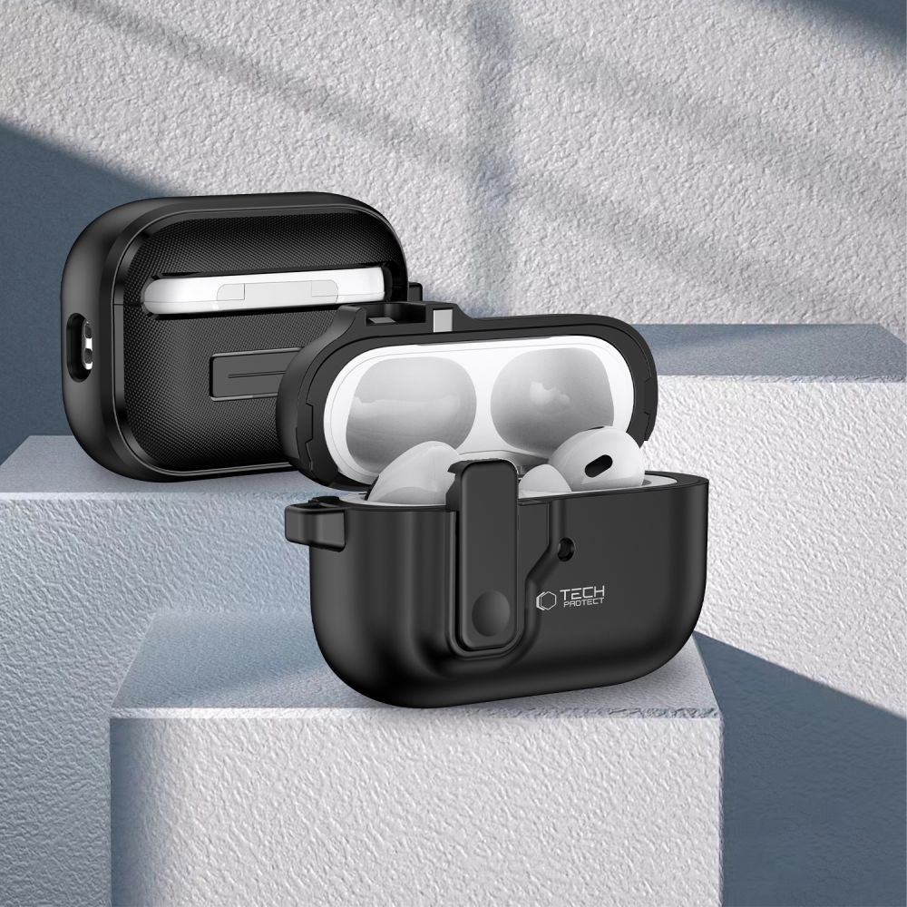 Dėklas Tech-Protect Slim Hook Apple AirPods Pro 1 / 2, juodas - Image 7