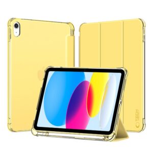 Dėklas Tech-Protect SC Pen Hybrid iPad 10.9 (2022) / 11 (2025), skaidrus geltonas