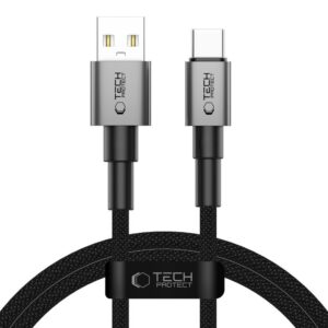 Kabelis Tech-Protect Ultraboost DNA USB-C, 15W/3A, 100cm, pilkas