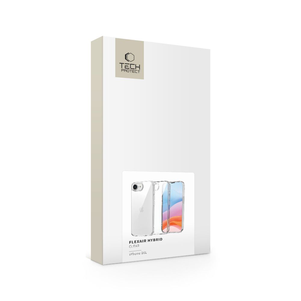 Dėklas Tech-Protect FlexAir Hybrid iPhone 16E / 17E, skaidrus - Image 6