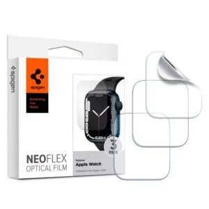 Apsauginė plėvelė Spigen Neo Flex 3-Pack Apple Watch 6 / 7 / 8 / 9 / SE 1 / 2 / 3 (40 / 41 mm) Skaidri