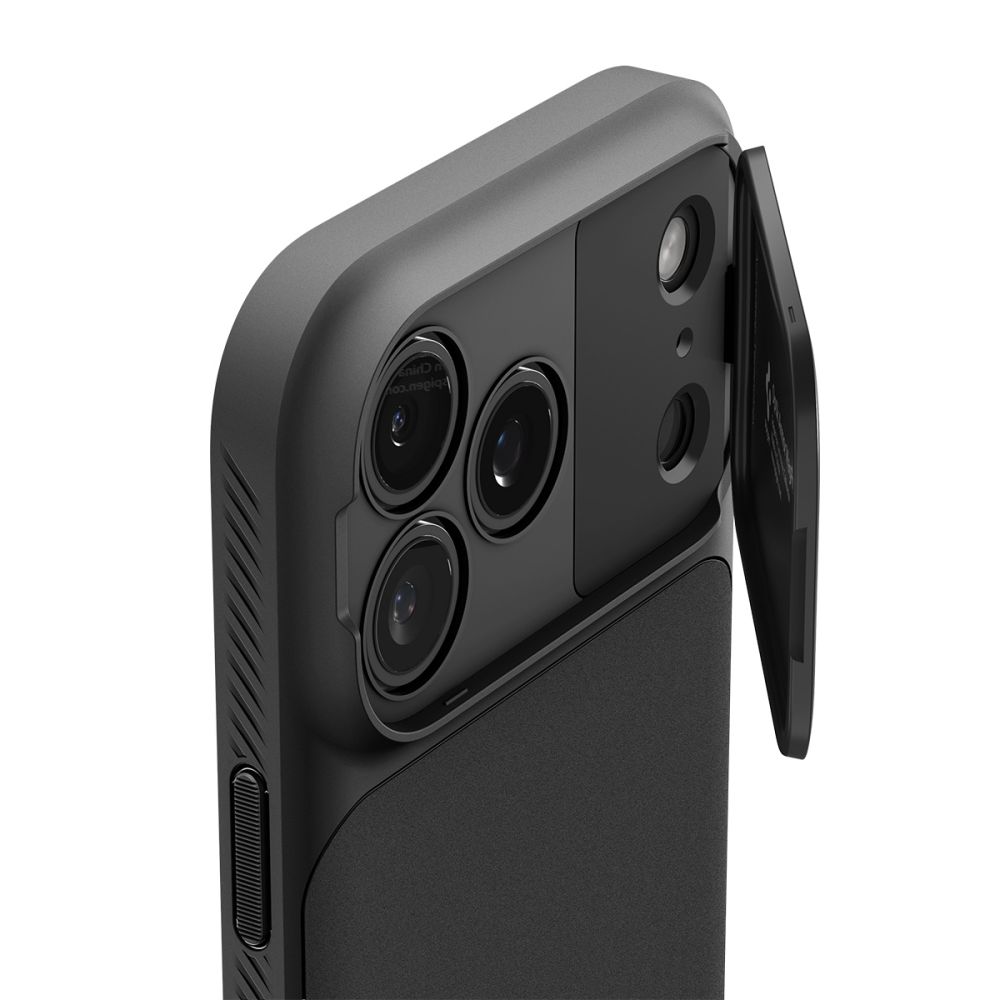 Dėklas Spigen Optik Armor MagSafe iPhone 17 Pro Max, juodas - Image 6