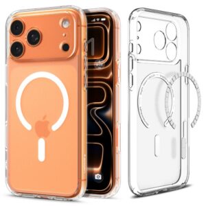 Dėklas Spigen Ultra Hybrid MagSafe iPhone 17 Pro Max, šerkšno baltas