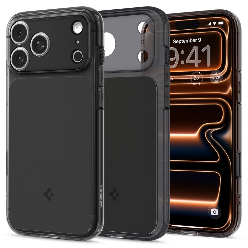 Dėklas Spigen Ultra Hybrid 'T' MagSafe iPhone 17 Pro Max, matinis juodas