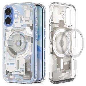 Dėklas Spigen Ultra Hybrid MagSafe Zero One iPhone 17, natūralios titano spalvos