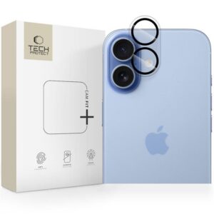 Kameros apsauginis stiklas Tech-Protect Cam Fit+ iPhone 17, skaidrus