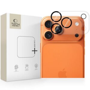 Kameros apsauginis stiklas Tech-Protect Cam Fit+ iPhone 17 Pro, skaidrus