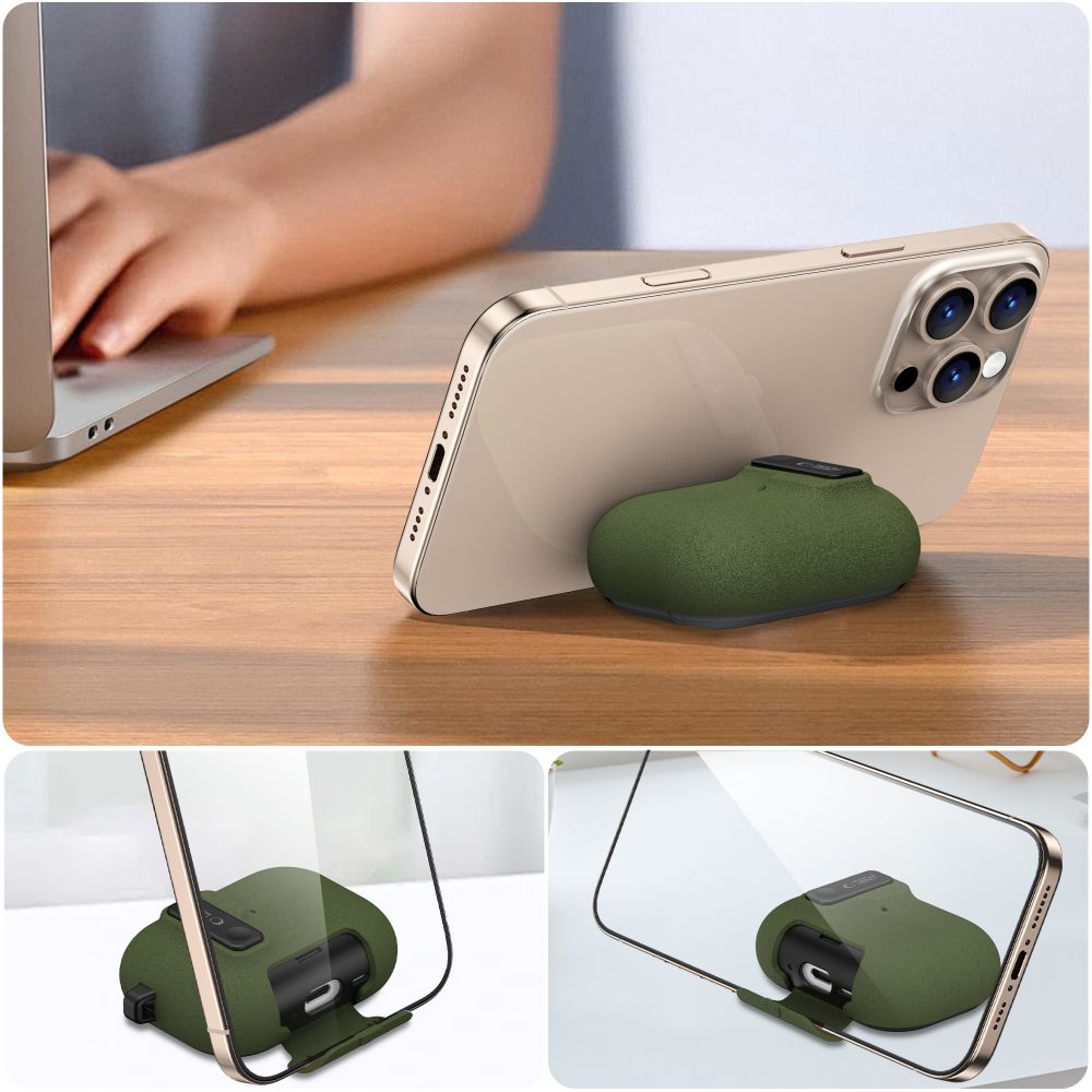 Dėklas Tech-Protect Slim Hook Apple AirPods Pro 3, alyvuogių žalias - Image 8