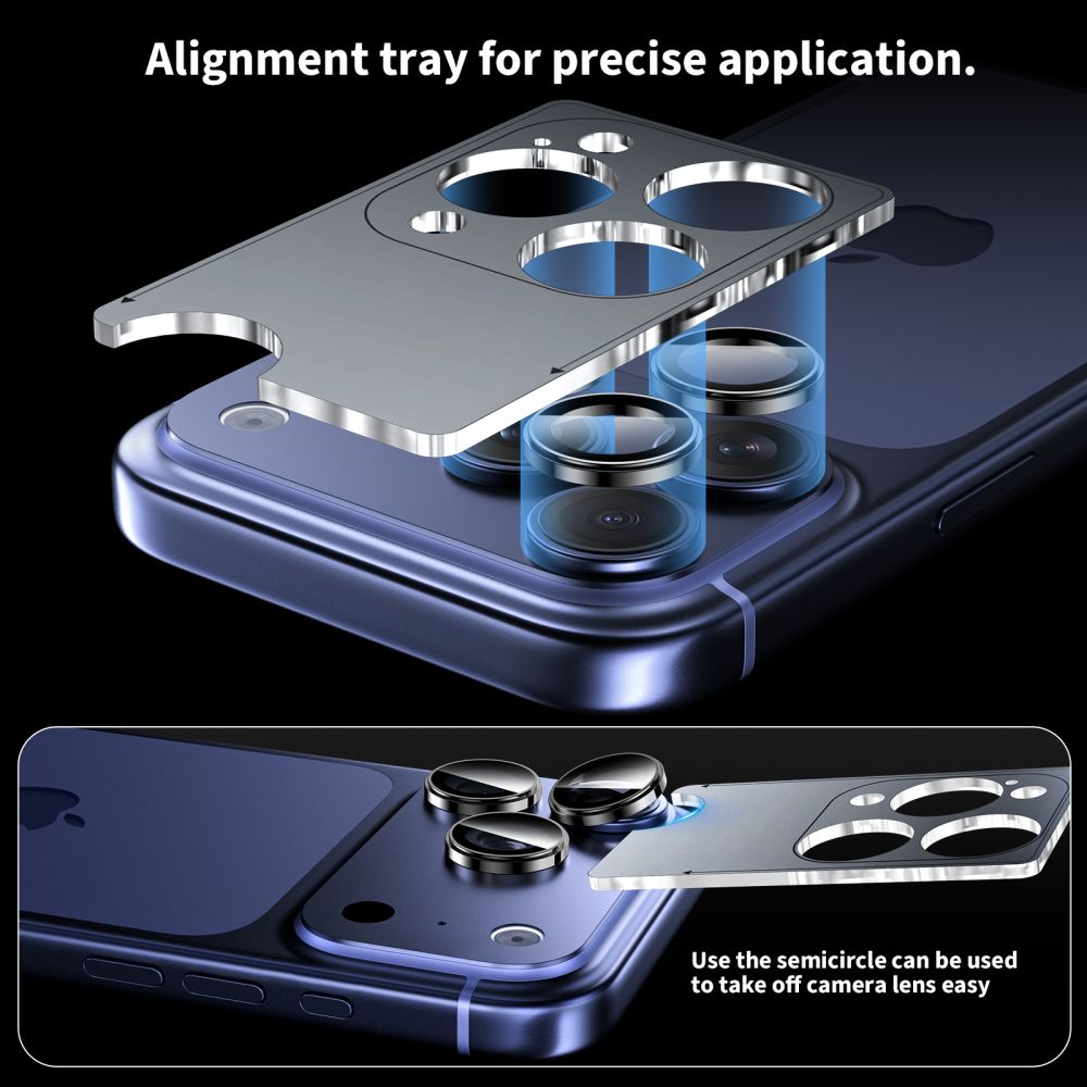 Kameros apsauginis stiklas Tech-Protect Camring Fit+ iPhone 14 Pro / 14 Pro Max / 15 Pro / 15 Pro Max / 16 Pro / 16 Pro Max / 17 Pro / 17 Pro Max, oranžinis - Image 5