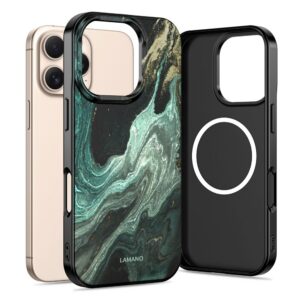 Dėklas Tech-Protect Lamano MagSafe iPhone 16 Pro, žalias