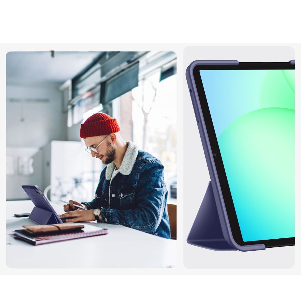 Dėklas Tech-Protect SmartCase Samsung Galaxy Tab A9 / A11 8.7 X110 / X115 / X133 / X135, tamsiai mėlynas - Image 8
