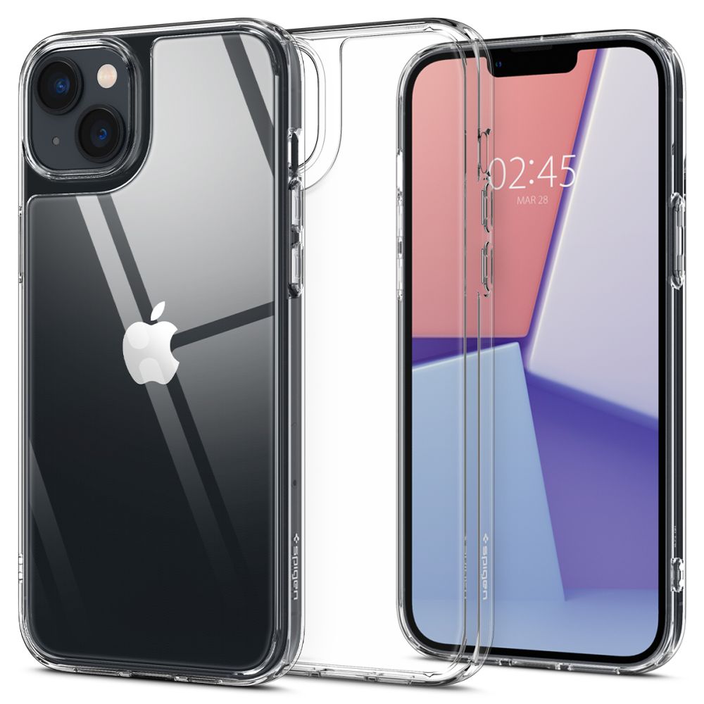 Dėklas Spigen Quartz Hybrid iPhone 14 Plus / 15 Plus, skaidrus