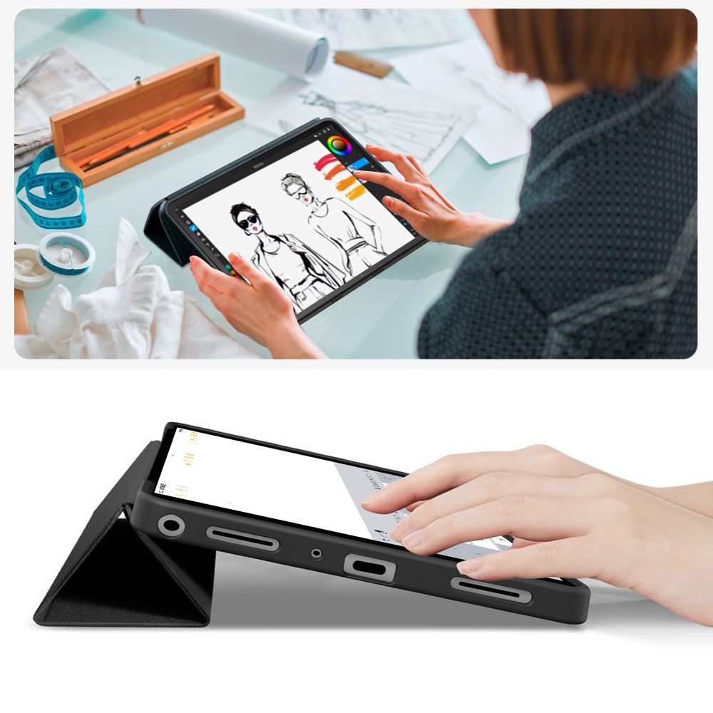 Dėklas Tech-Protect SmartCase Samsung Galaxy Tab A9+ / A11+ 11.0, juodas - Image 8