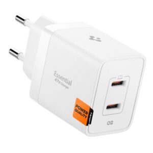 Tinklo įkroviklis Spigen Essential EE472EU 47W, baltas