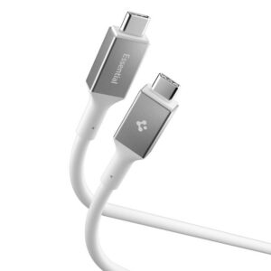 Kabelis Spigen Essential EB24012CC Type-C 240W 120cm, baltas