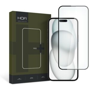 Apsauginis stiklas Hofi Glass Pro+ iPhone 15, juodas