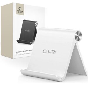 Universalus telefono ir planšetės stovas Tech-Protect Z1, baltas