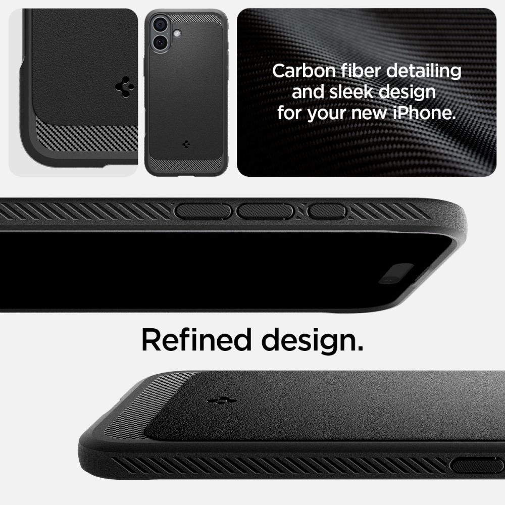 Dėklas Spigen Rugged Armor Mag MagSafe iPhone 16, matinis juodas - Image 8