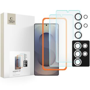 Apsauginis stiklas Tech-Protect Supreme Set 3 vnt. Galaxy S25 Ultra, skaidrus