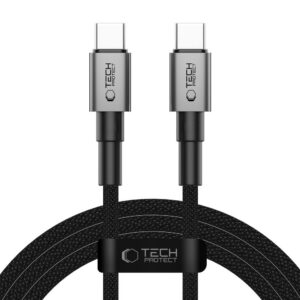 Kabelis Tech-Protect Ultraboost DNA USB-C, PD 100W/5A, 200cm, pilkas