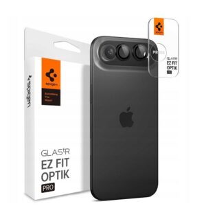 Kameros apsauginis stiklas Spigen Optik Pro Glas.tR EZ Fit iPhone Air, 2 vnt., juodas