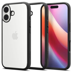 Dėklas Spigen Ultra Hybrid iPhone 17, matinis juodas