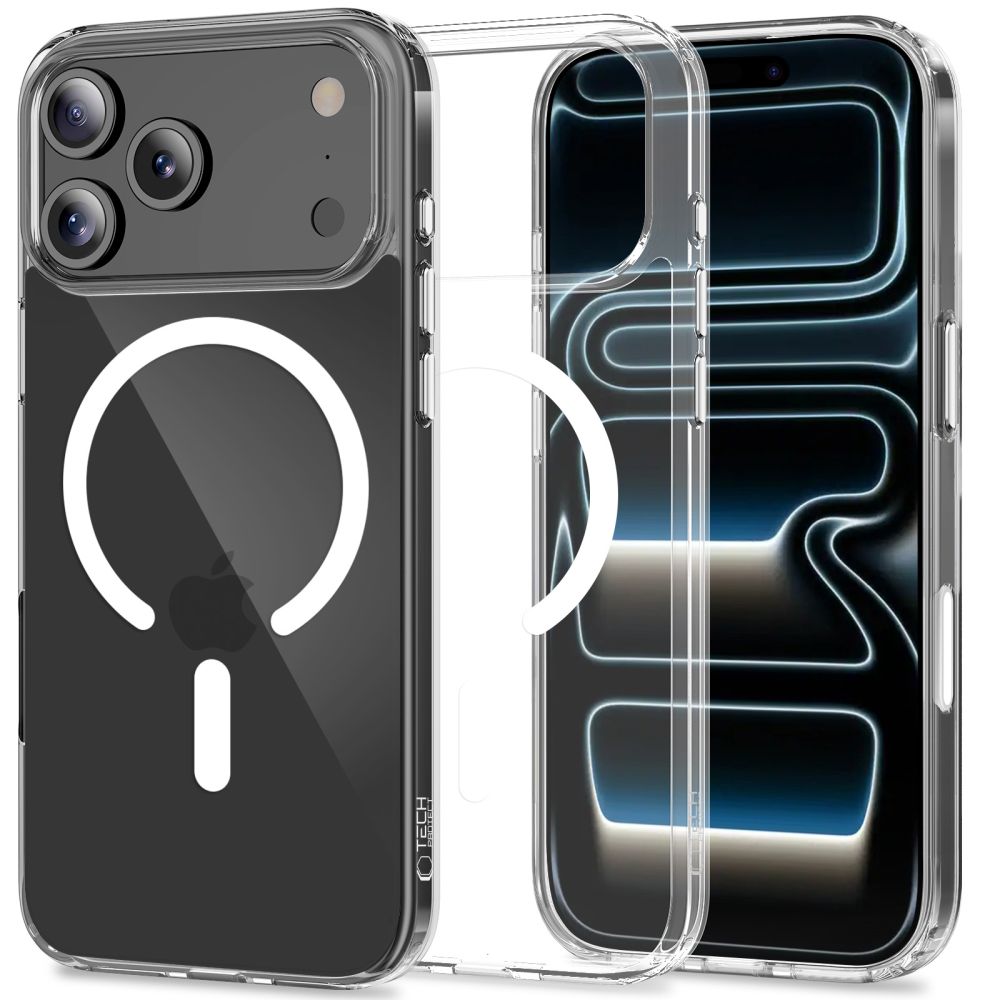Dėklas Tech-Protect Flexair Hybrid CC MagSafe iPhone 17 Pro Max, skaidrus - Image 2