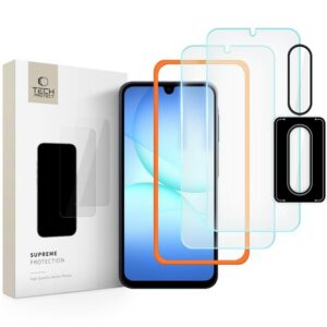 Apsauginis stiklas Tech-Protect Supreme Easy Set+ 3 vnt. Galaxy A17 4G / 5G, skaidrus