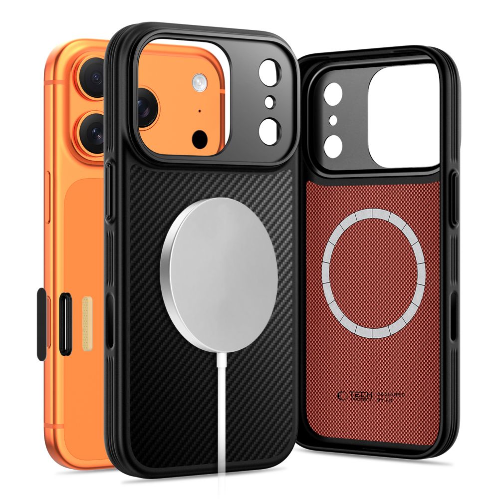 Dėklas Tech-Protect Kevlar Aramid MagSafe iPhone 17 Pro Max, juodas - Image 2