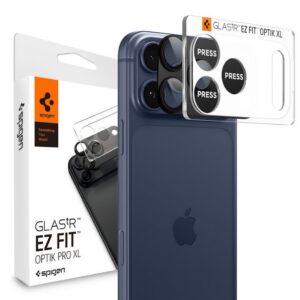 Kameros apsauginis stiklas Spigen Optik Pro XL EZ Fit iPhone 17 Pro Max, juodas