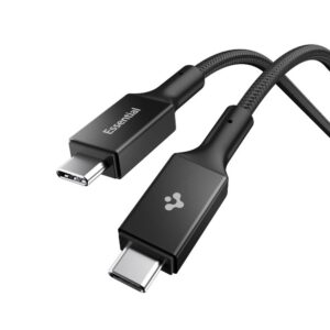 Kabelis Spigen Essential EB24015CC USB-C 240W, 150 cm, juodas