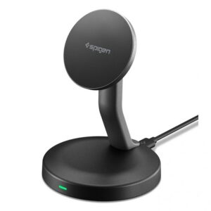 Belaidis įkroviklis Spigen EF151MS Essential MagSafe 15W, juodas