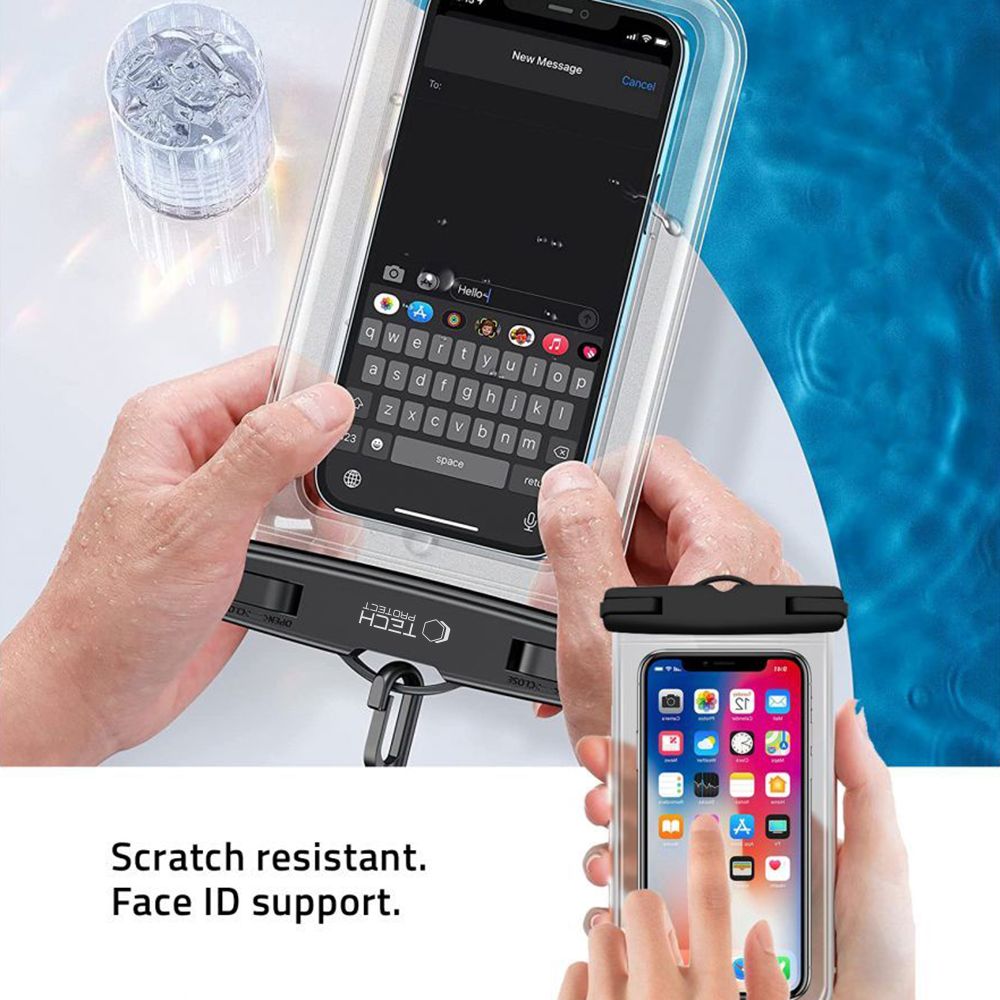 Dėklas Tech-Protect UWC7 Universal Waterproof Case 6.9 col. Rožinis - Image 2