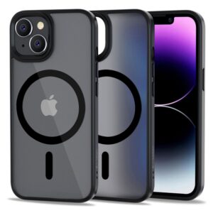Dėklas Tech-Protect Magmat MagSafe iPhone 14, matinis juodas