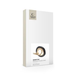 Žiedas telefonui Tech-Protect MMR700 Lamano Magnetic MagSafe, juodas/auksinis