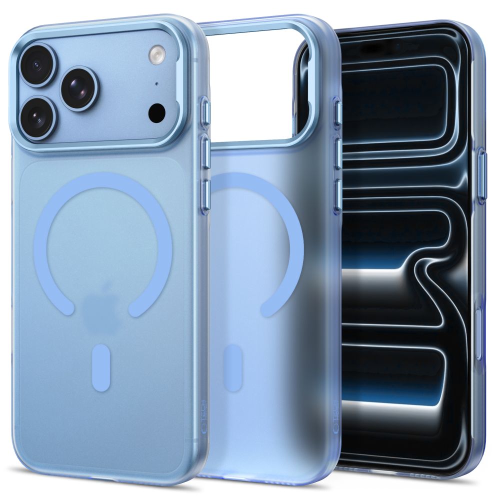 Tech-Protect MagZero dėklas iPhone 17 Pro Max / 18 Pro Max, šviesiai mėlynas matinis