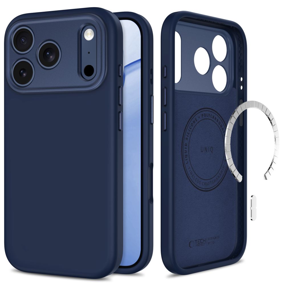 Dėklas Tech-Protect Uniq MagSafe CC iPhone 17 Pro Max / 18 Pro Max, tamsiai mėlynas
