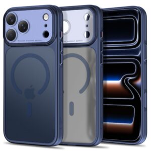 Dėklas Tech-Protect MagPrime MagSafe CC iPhone 17 Pro Max / 18 Pro Max, matinis tamsiai mėlynas