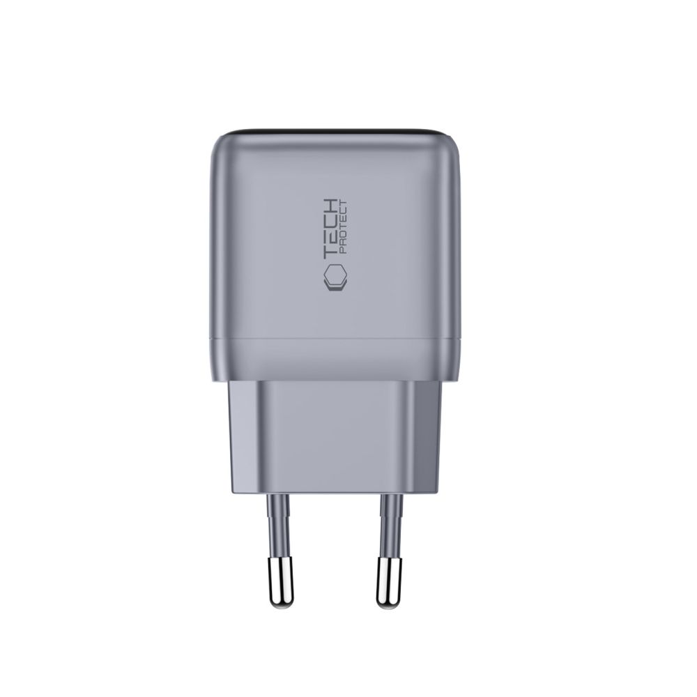 Tech-Protect PowerVision NC45W-GaN 45 W USB-C sieninis įkroviklis, tamsiai pilkas - Image 3