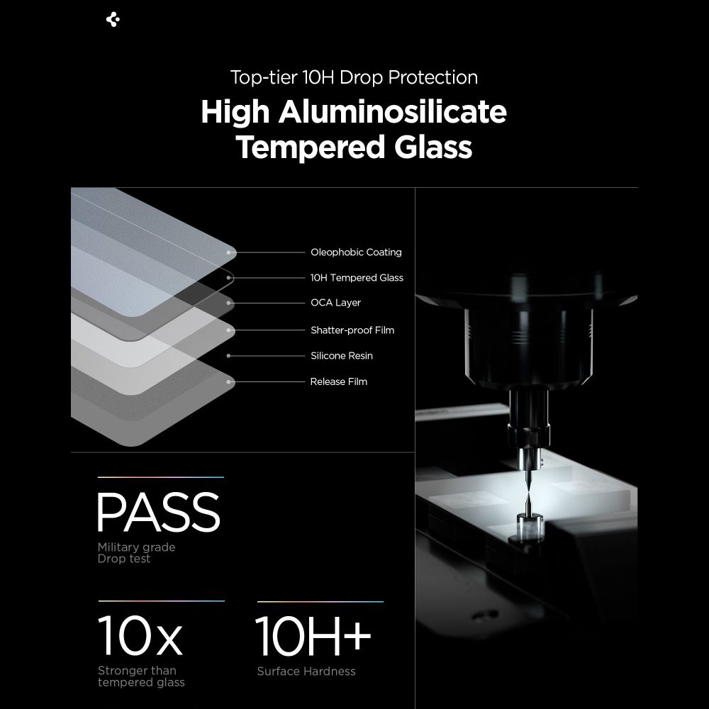Apsauginis stiklas Spigen Glas.tR EZ Fit Pro AC HD Galaxy S26 Ultra, 2 vnt., skaidrus - Image 8