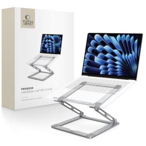 Stovas nešiojamajam kompiuteriui Tech-Protect ULS400 ProDesk Universal, pilkas