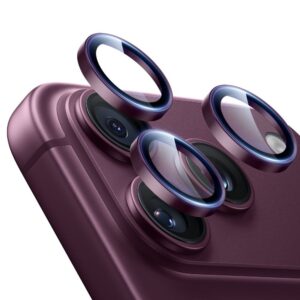 Kameros apsauginis stiklas ESR Armorite iPhone 18 Pro / 18 Pro Max, tamsiai bordinis
