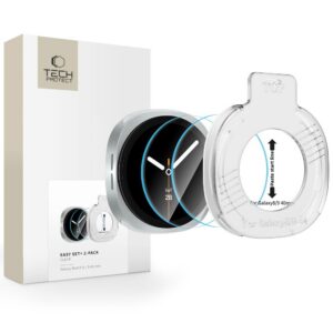 Tech-Protect Easy Set+ stikliukai Samsung Galaxy Watch 8 / 9 (40 mm), 2 vnt.
