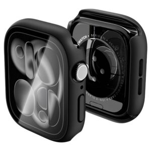 Spigen Thin Fit 360 dėklas Apple Watch 10 / 11 (46 mm) su stiklu, juodas