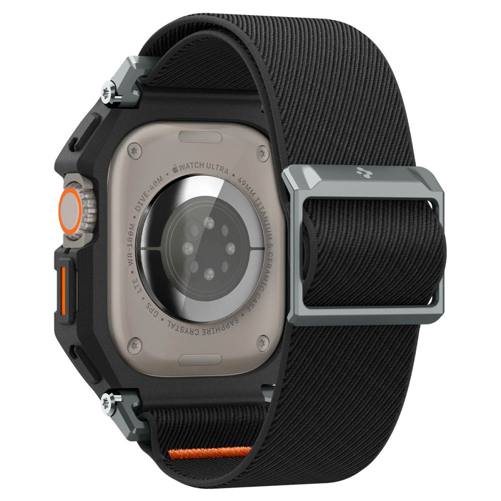Dirželis su dėklu Spigen Lite Fit "Pro" Apple Watch Ultra 1 / 2 / 3 / 4 (49 mm), matinis juodas - Image 3