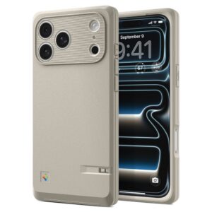 Dėklas Spigen Classic LS MagSafe iPhone 17 Pro Max, smėlio spalvos