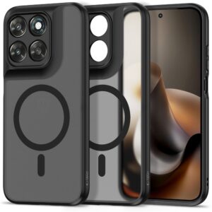 Dėklas Tech-Protect Magmat MagSafe Motorola Moto G67 / G77 / G87, matinis juodas